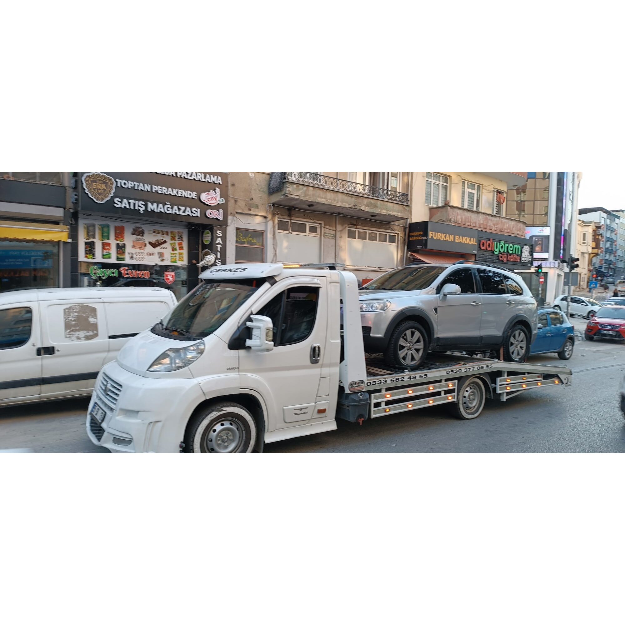 Bafra - Kirazlık Sanayi bölgesinde tamamlanan Çekici işi